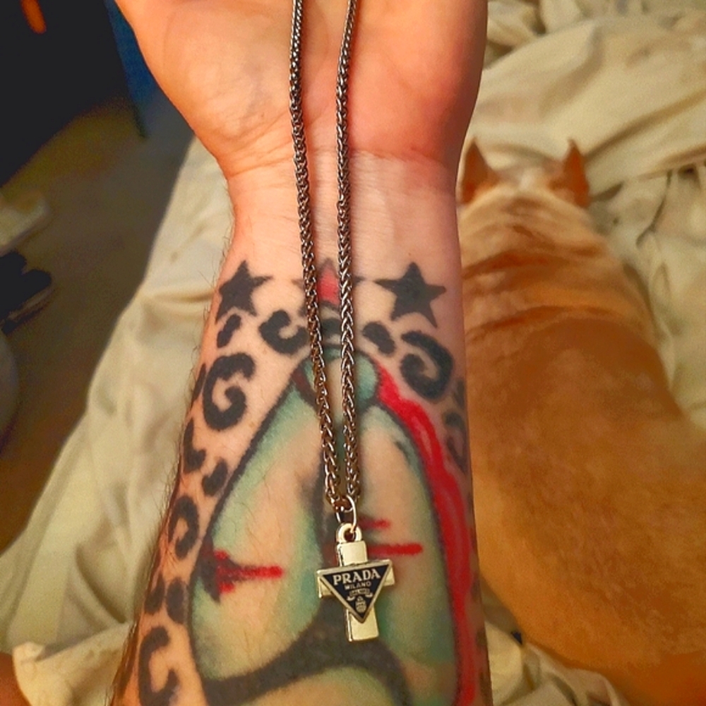 Re-purposed "pradaa" necklace in silver